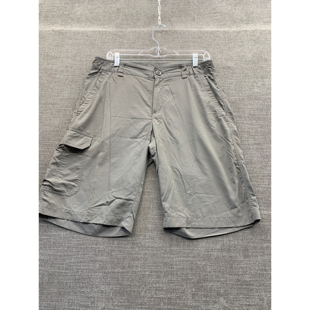 Columbia Sportswear Company Omni Shade Cargo Shorts Men 32 Gray Outdoor Hiking